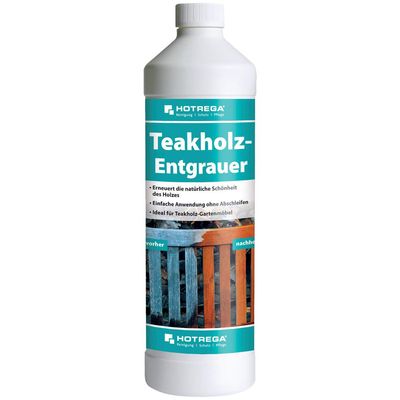 HOTREGA Teakholz-Entgrauer 1 Liter Flasche (Konzentrat)