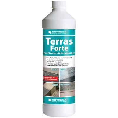 HOTREGA Außenreiniger Terras Forte 1 Liter Flasche (Konzentrat)