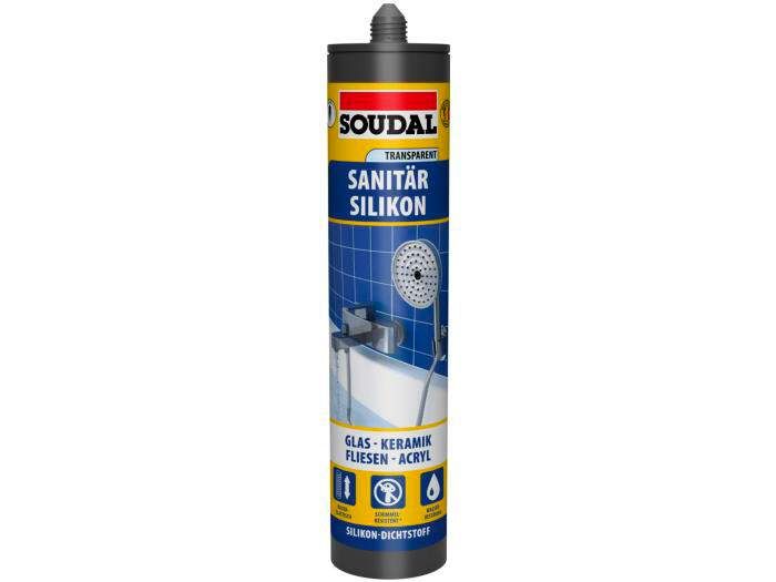 SOUDAL Silikon Dusche+Bad grau 300ml