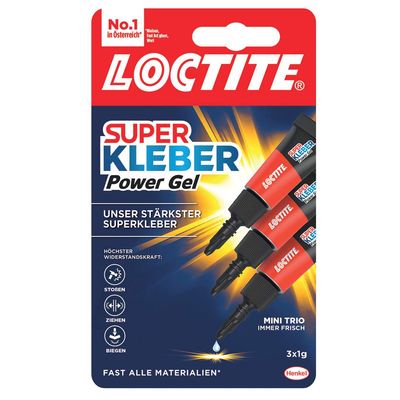 LOCTITE Superkleber Power Gel 3x1g