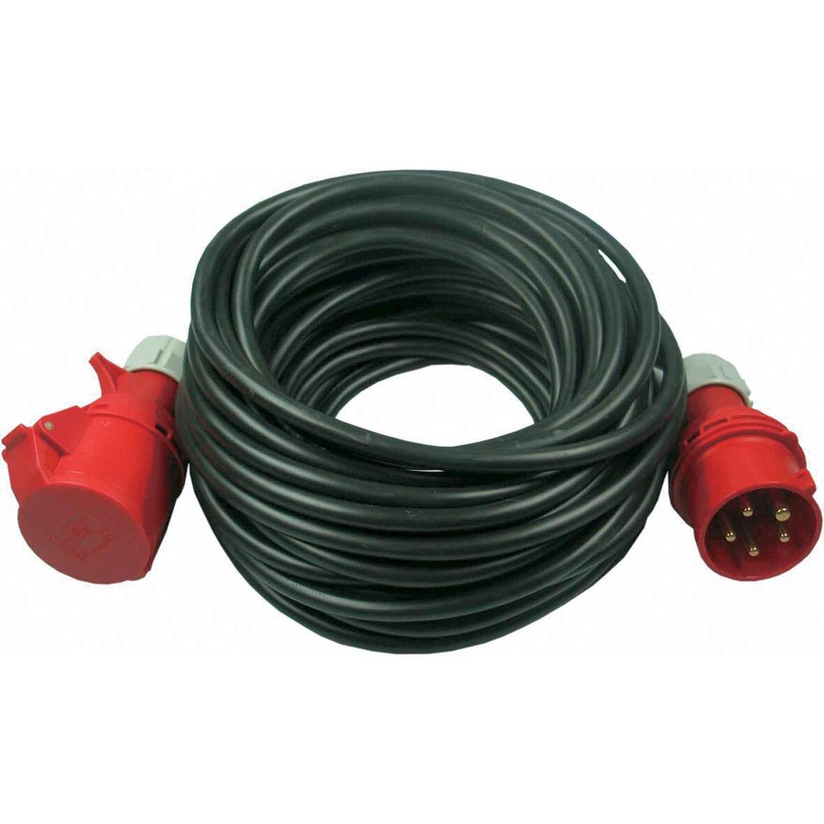 Verlängerungskabel 20m 5x2,5mm 16A 400 V mit Kupl.und Stecker