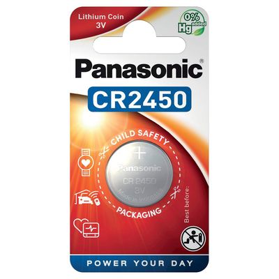 PANASONIC Lithium-Knopfzelle CR2450EL/1B