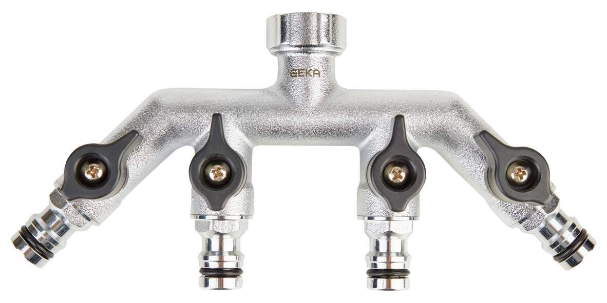 GEKA 4-Wege-Ventil IG 3/4&quot; MS Cr Geka plus