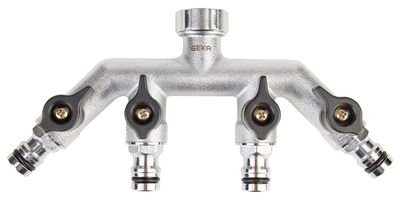GEKA 4-Wege-Ventil IG 3/4&quot; MS Cr Geka plus