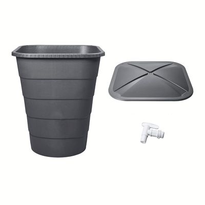 GARANTIA Regentonnen-Set 300l Ibiza grau eckig