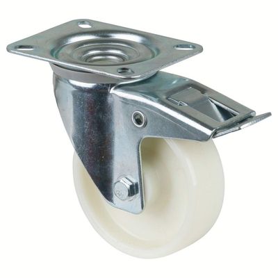 BS-ROLLEN Lenkrolle Polyamid DM 100mm mit Feststeller,Tragkraft 125kg