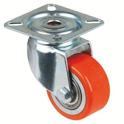 BS-ROLLEN Lenkrolle mit Platte PU DM 50mm Tragkraft 120kg