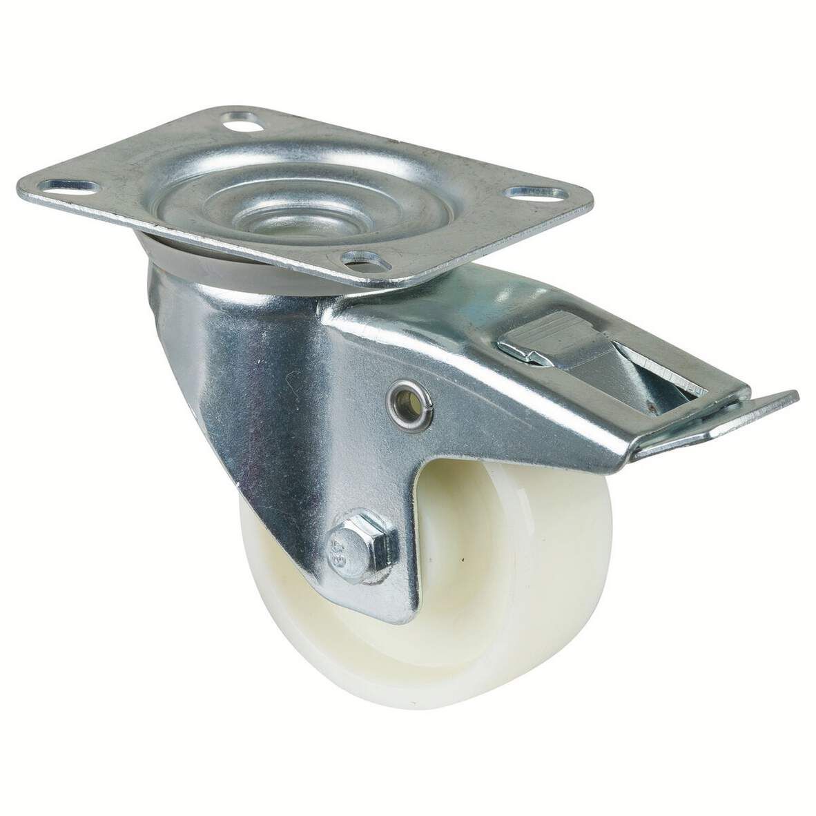 BS-ROLLEN Lenkrolle Polyamid DM 80mm mit Feststeller,Tragkraft 125kg