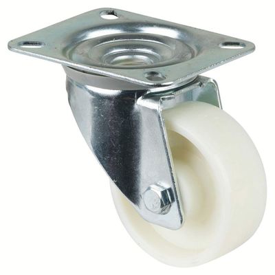 BS-ROLLEN Lenkrolle Polyamid DM 80mm mit Platte,Tragkraft 125kg