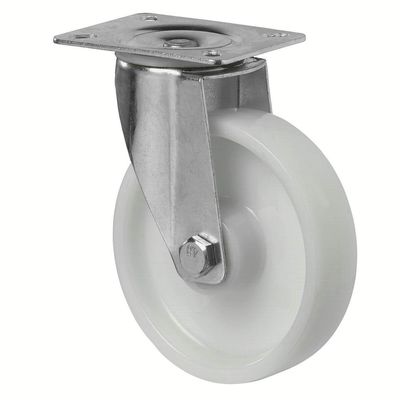 BS-ROLLEN Lenkrolle Polyamid DM 125mm mit Platte,Tragkraft 175kg