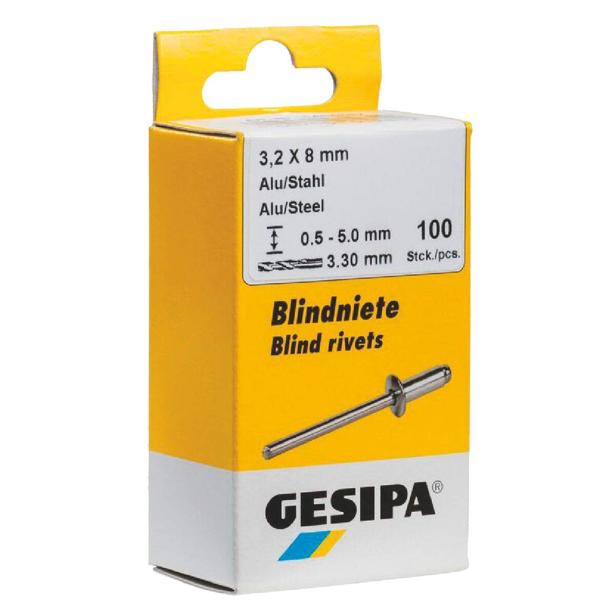 GESIPA Blindniete Mini-Pack 4x6 Alu/Stahl