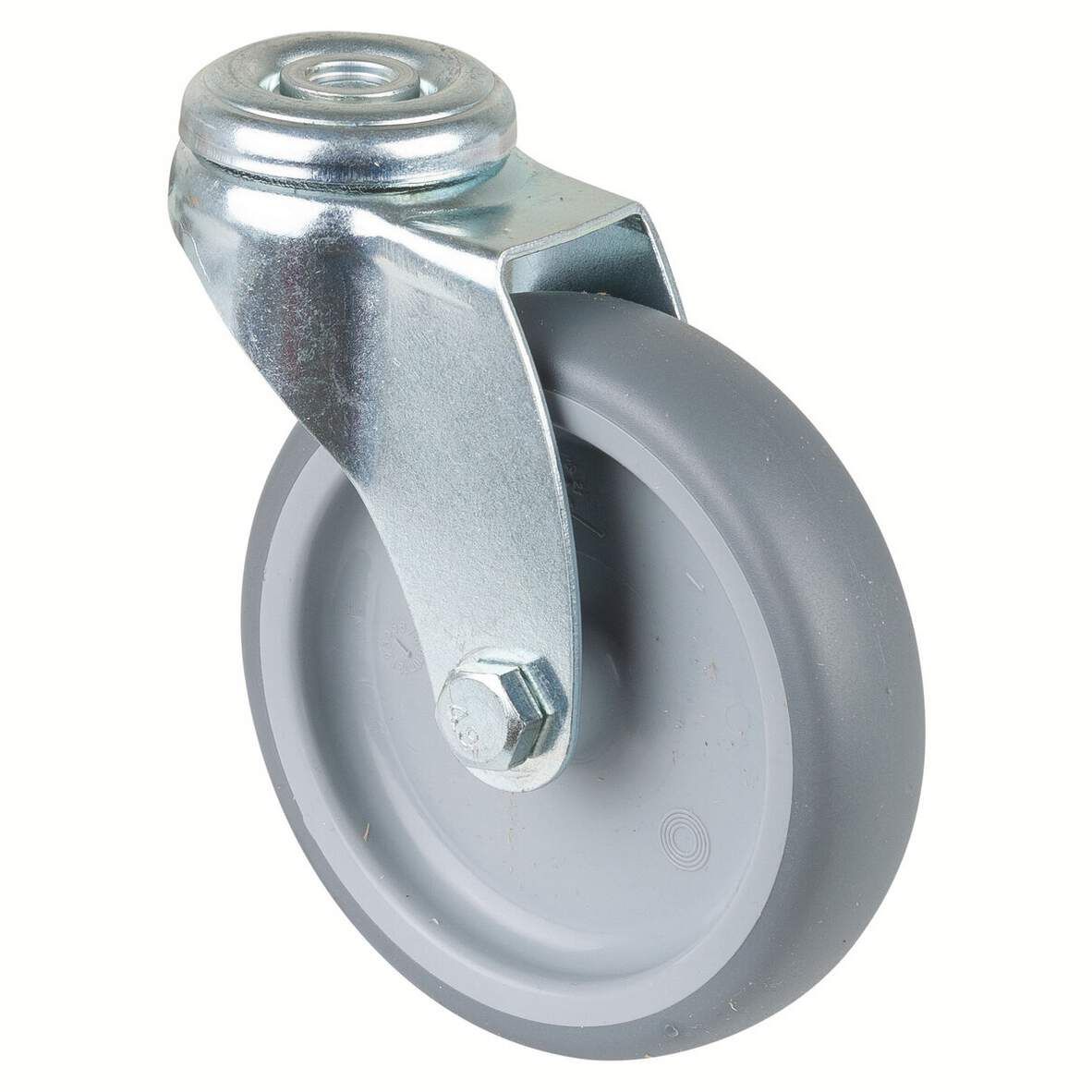 BS-ROLLEN Lenkrolle mit Rückenloch DM 100mm Tragkraft 70kg