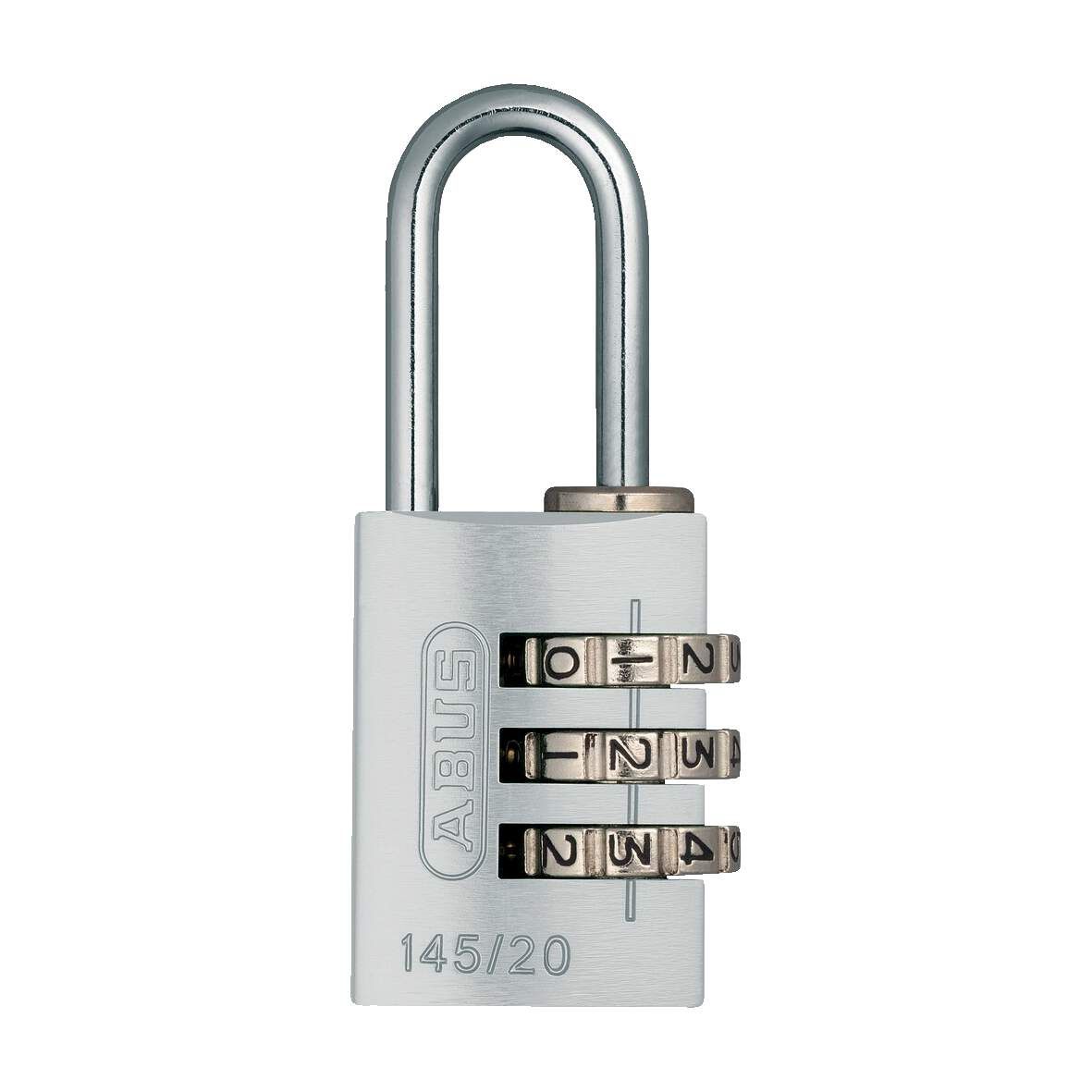 ABUS Zahlen-Vorhangschloss 145/20 metal,3-stelliger Zahlencode