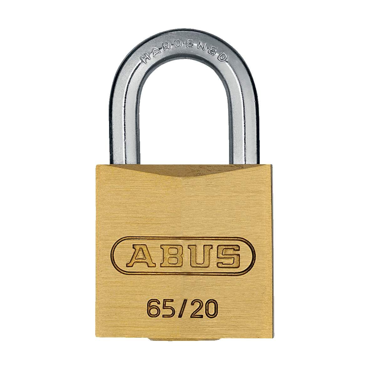 ABUS Vorhangschloss-Messing 65/20 Triples