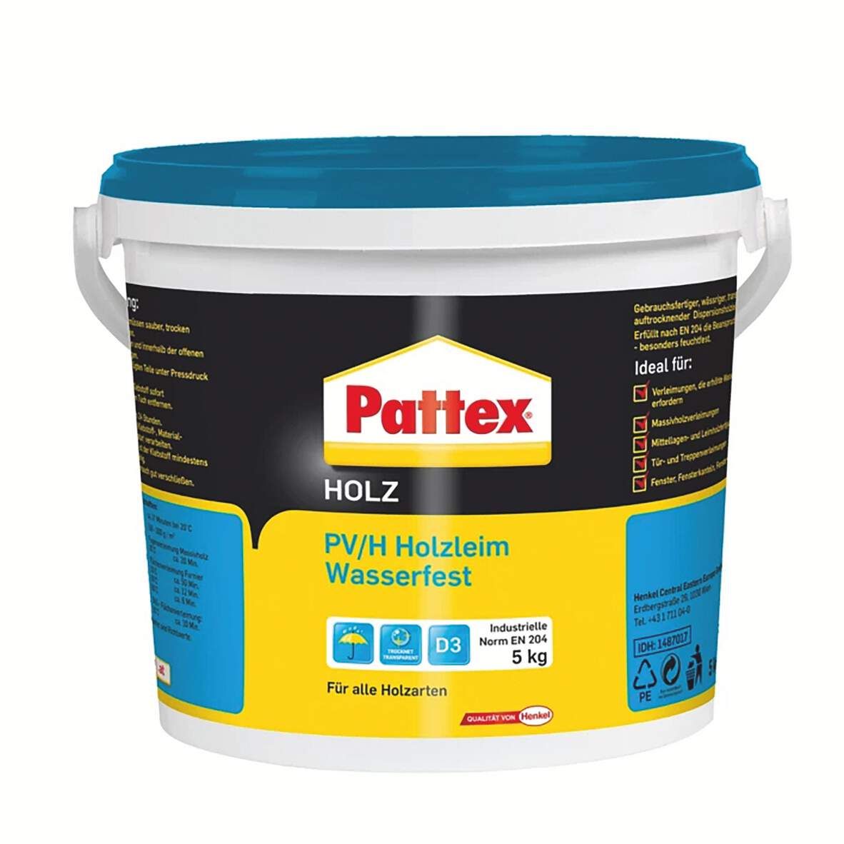 PATTEX Holzleim PV/H wasserfest 5kg