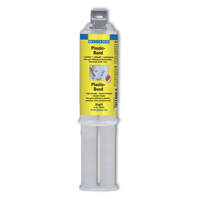 WEICON Kunststoffklebstoff 24ml Plastic-Bond, Zwillingsspritze
