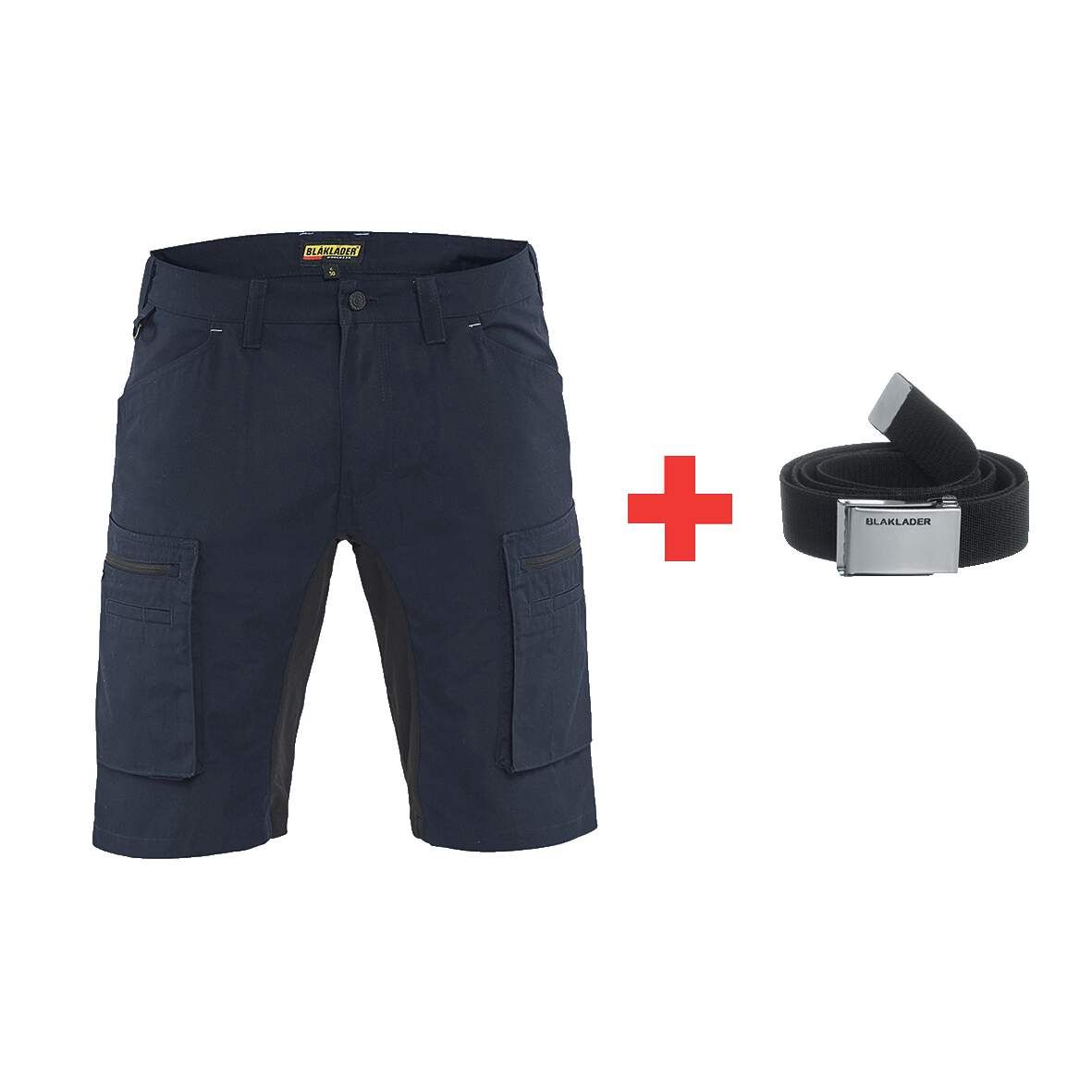 BLAKLÄDER Short Service Stretch Gr.56 dunkelblau/schwarz