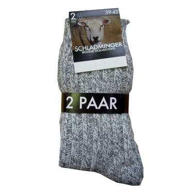 Herrensocken Schladmit Gr.39-42 grau 099 sortiert 2er