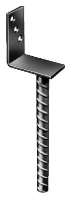 ALBERTS Pfostenträger L-Form Riffelstahl LxBxH: 200x80x100mm