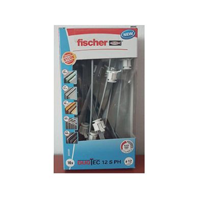 FISCHER Hohlraumdübel DUOTEC 12 S PH mit Schraube M6x70,10 Stück