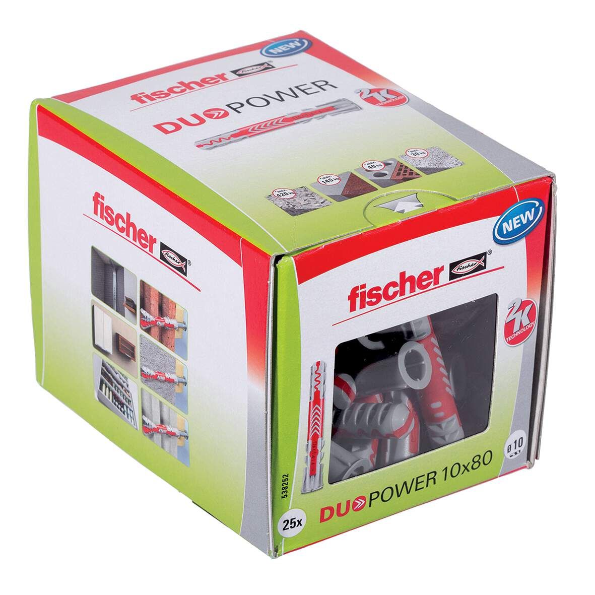 FISCHER Dübel DUOPOWER 10x80 25 Stück