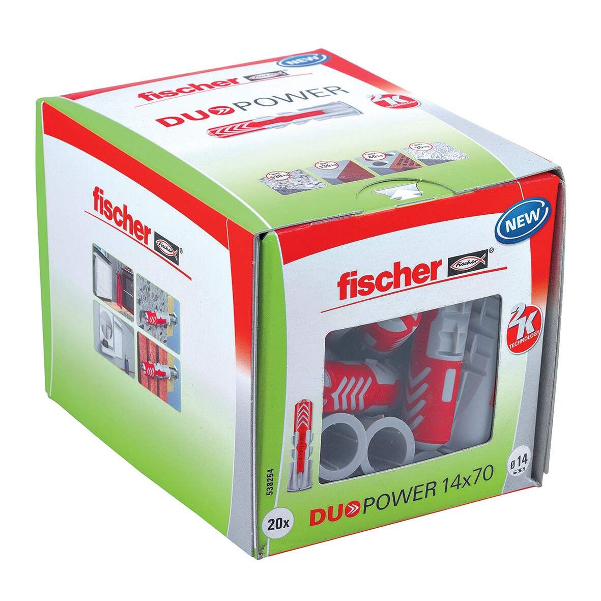 FISCHER Dübel DUOPOWER 14x70 20 Stück