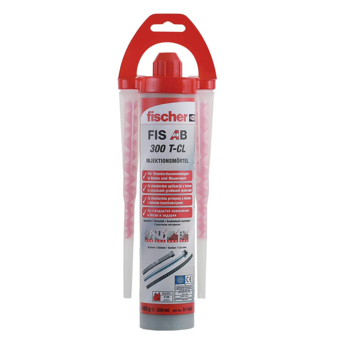 FISCHER Injektionsmörtel FIS AB 300TCL 1 Kartusche,2 Statikmischer