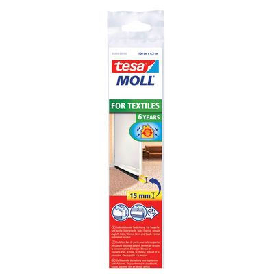 TESA Türdichtschiene weiß 1Mx43mm Kunststoffprofil