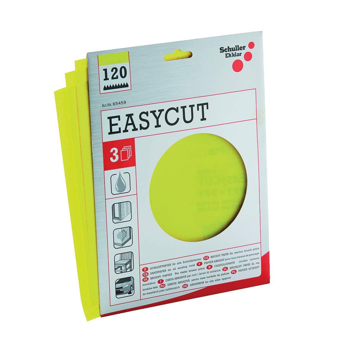 SCHULLER Schleifpapier K-40 3 Stück