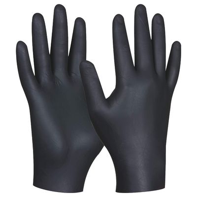 GEBOL Einweghandschuh Nitril Gr.M ungepudert schwarz 80 St.