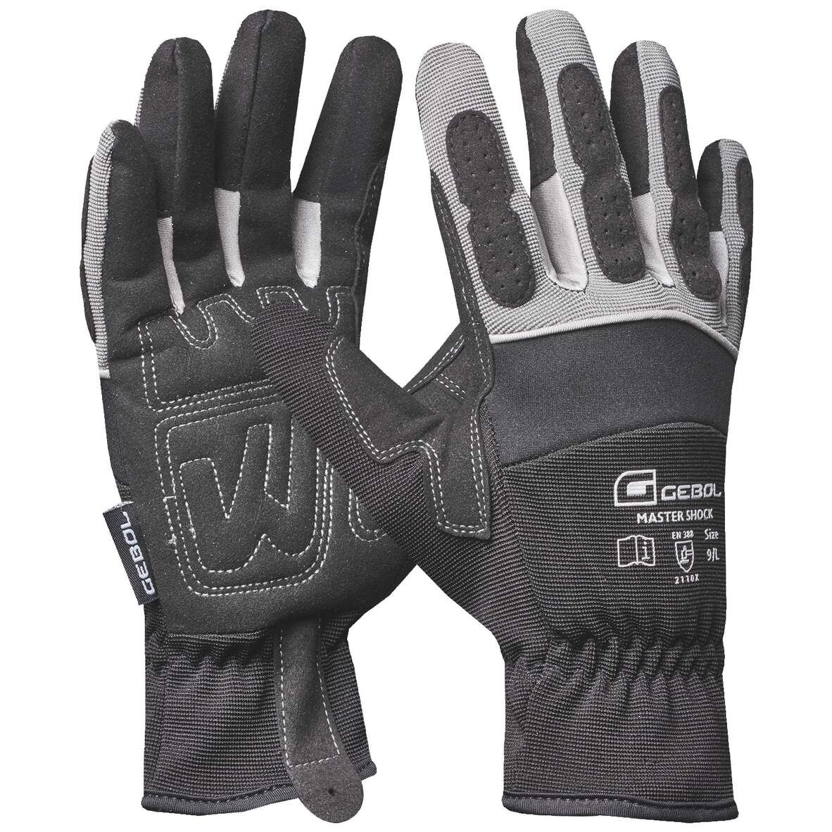 GEBOL Arbeitshandschuh Master Shock Gr. 10
