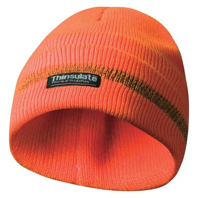 GEBOL Haube mit Reflektstreifen orange mit Thinsulate Futter