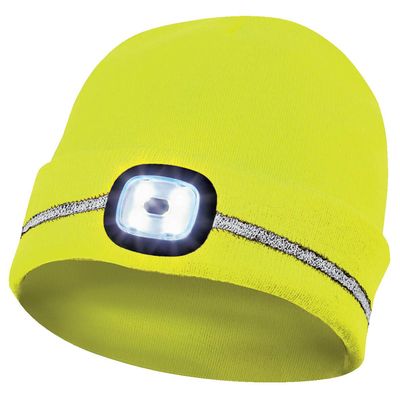 GEBOL Haube mit LED gelb Thinsulate mit Reflektstreifen