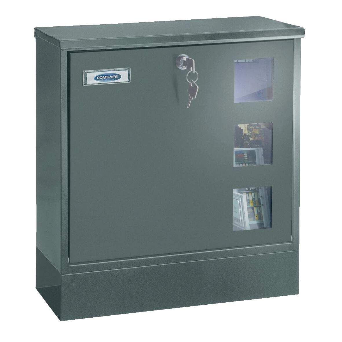 ROTTNER Briefkasten Postale grau HxBxT:380x370x120mm