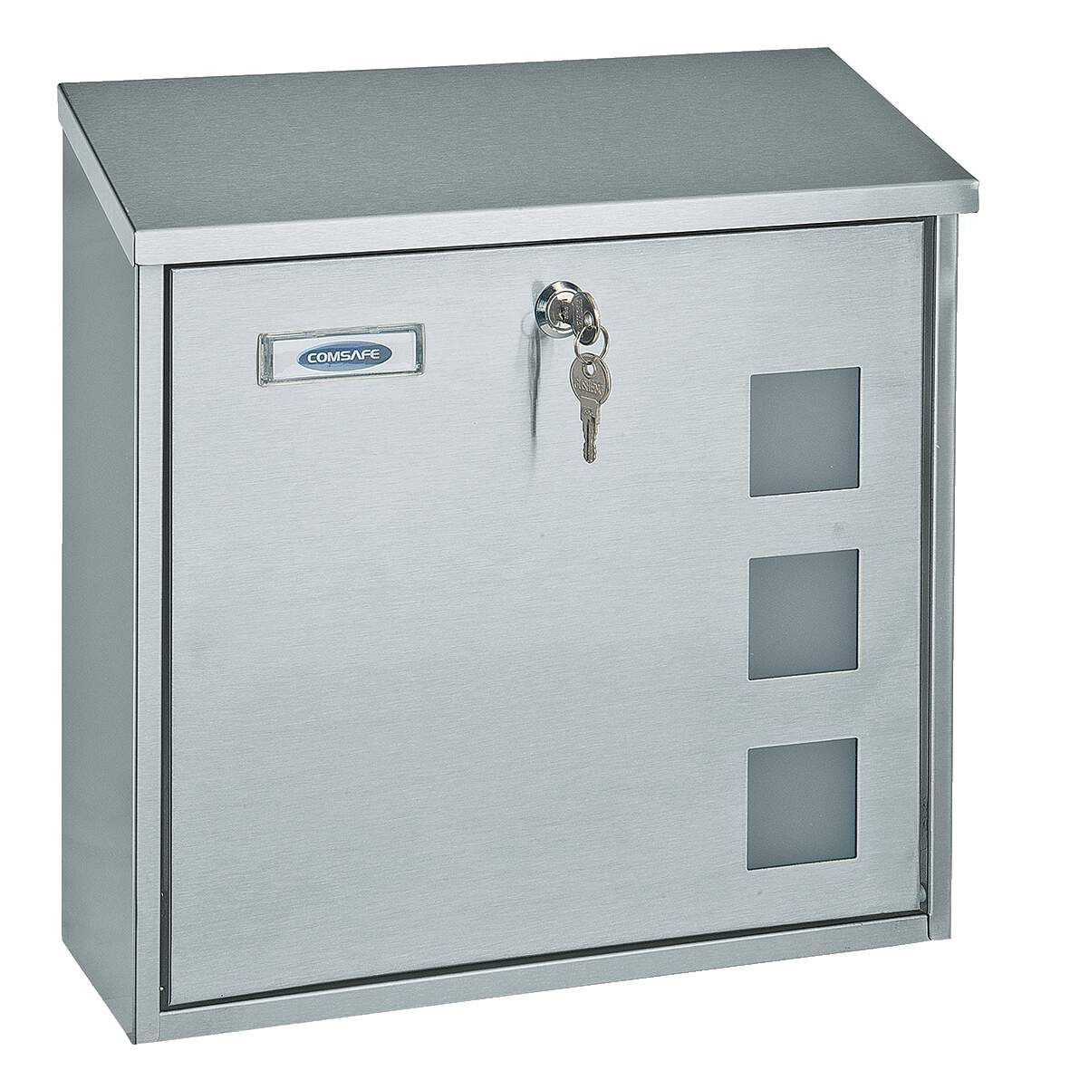 ROTTNER Briefkasten Muro Inox Edelstahl HxBxT:360x360x100mm