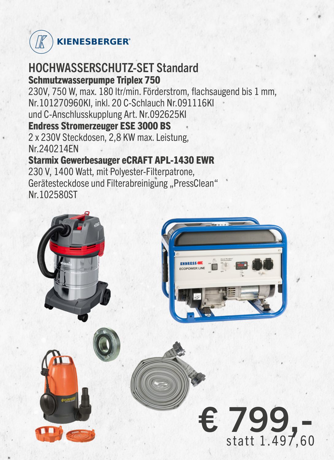 HOCHWASSERSCHUTZ-SET Standard