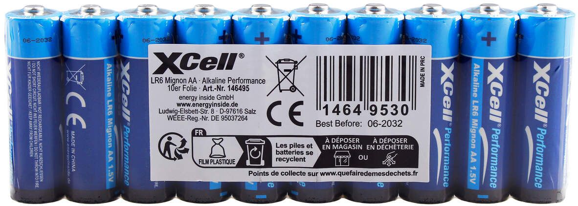 XCELL Alkaline-Batterie AA 100er-Box 1,5 V