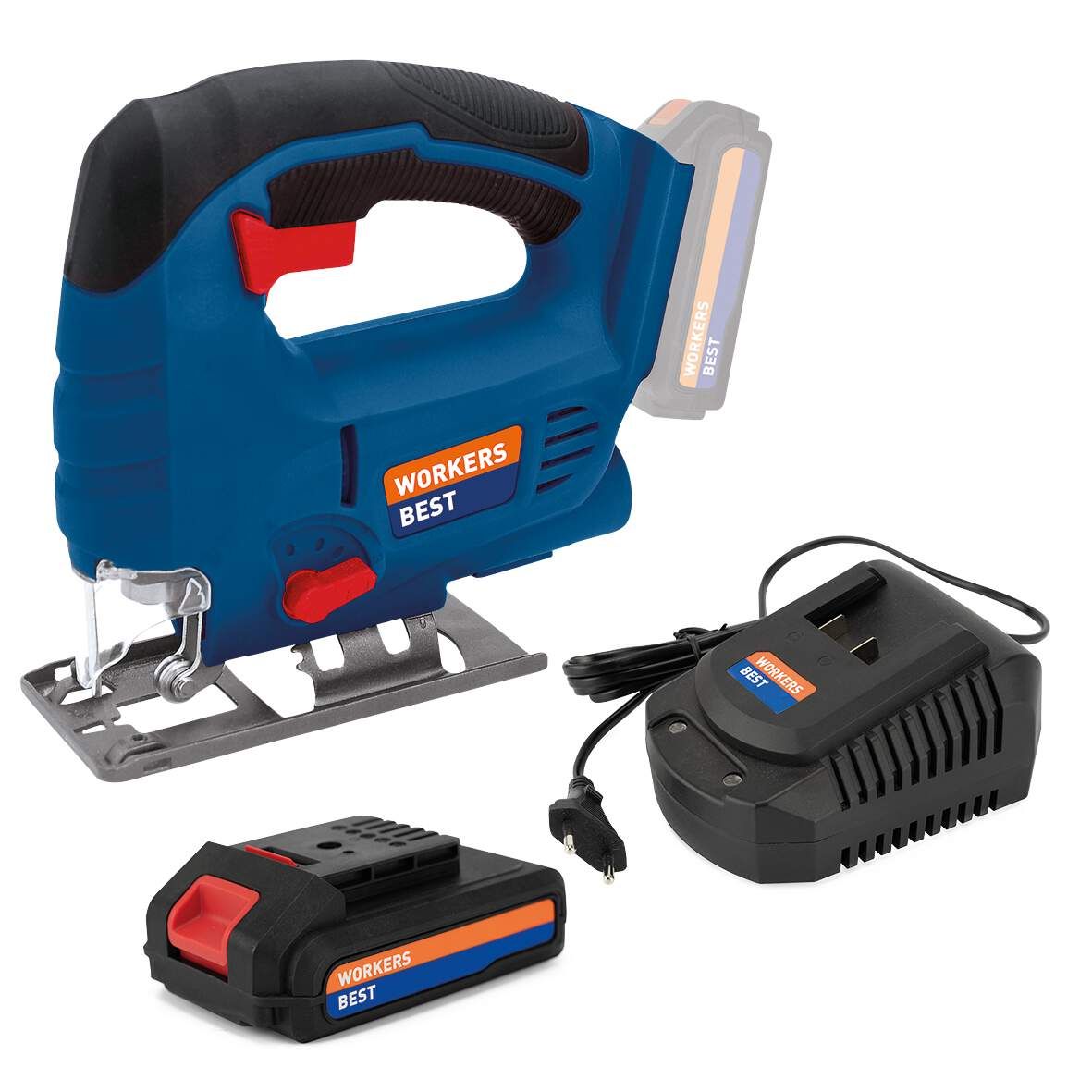 WORKERS BE Akku-Stichsäge WB 18V-BSS CPF + 2,0 Ah-Startkit