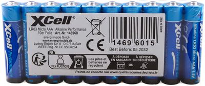 XCELL Alkaline-Batterie AAA 100er- Box 1,5 V