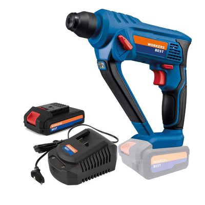 WORKERS BE Akku-Bohrhammer WB 18V-BSH CPF + 2,0 Ah-Startkit