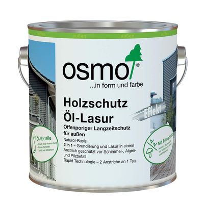 OSMO COLOR Holzschutzöllasur Effekt 2,5L Graphitsilber 1142