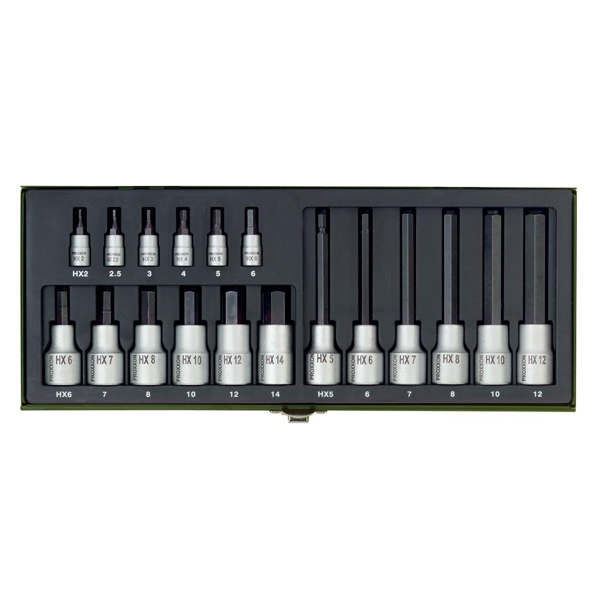 PROXXON Steckschlüsselsatz sechskant 18-teilig