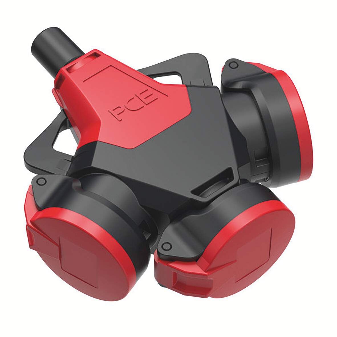 PCE Gummi-3-Wegekupplung Taurus2 nat mit Klappdeckel IP54