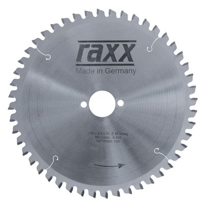 RAXX Kapp-/Gehrungskreissägeblatt 250x3,2x30mm Z=80 W neg.