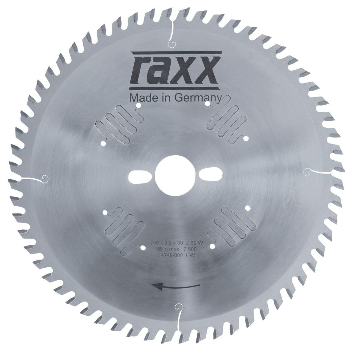 RAXX Kreissägeblatt Feinschnitt 400x3,5x30 Z=96 KW