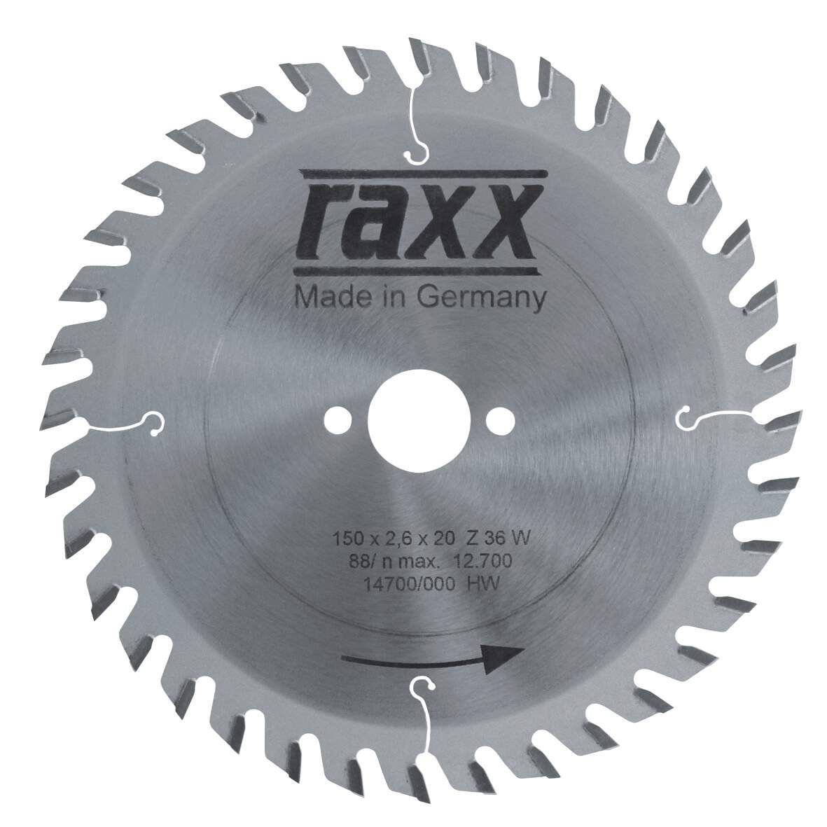 RAXX Handkreissägeblatt Vielzahn 250x3,2x30mm Z=48 W