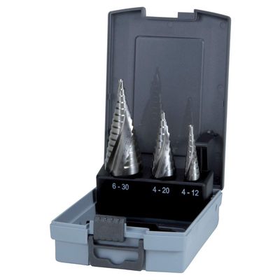 RUKO Stufenbohrersatz HSS SP 3-teilig DM 4-30mm