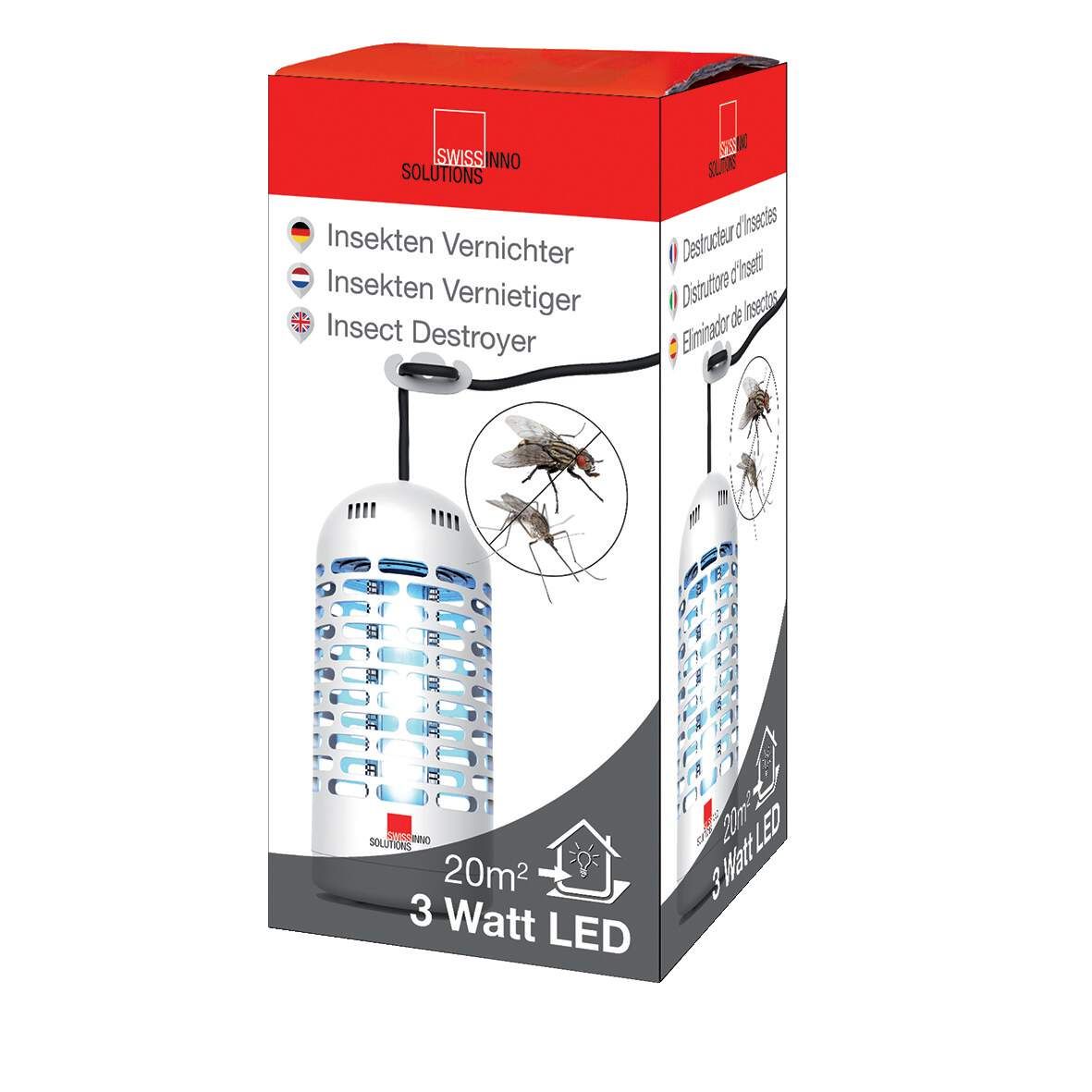 SWISSINNO Insekten-Falle LED 3 Watt