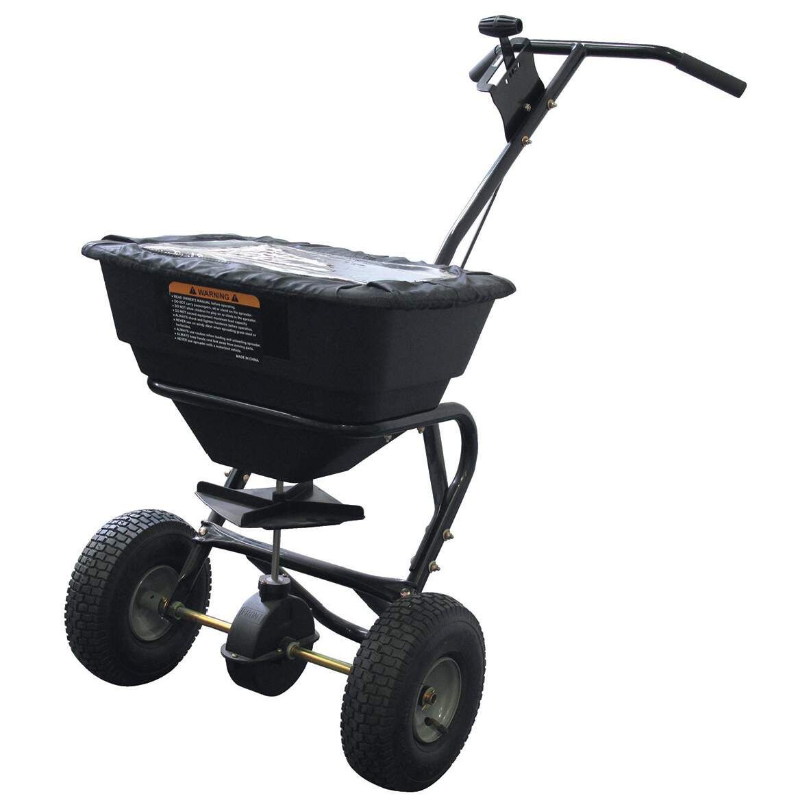 TRIUSO Streuwagen Profi 29l, für Dünger, Samen, Salz, Sand, usw.