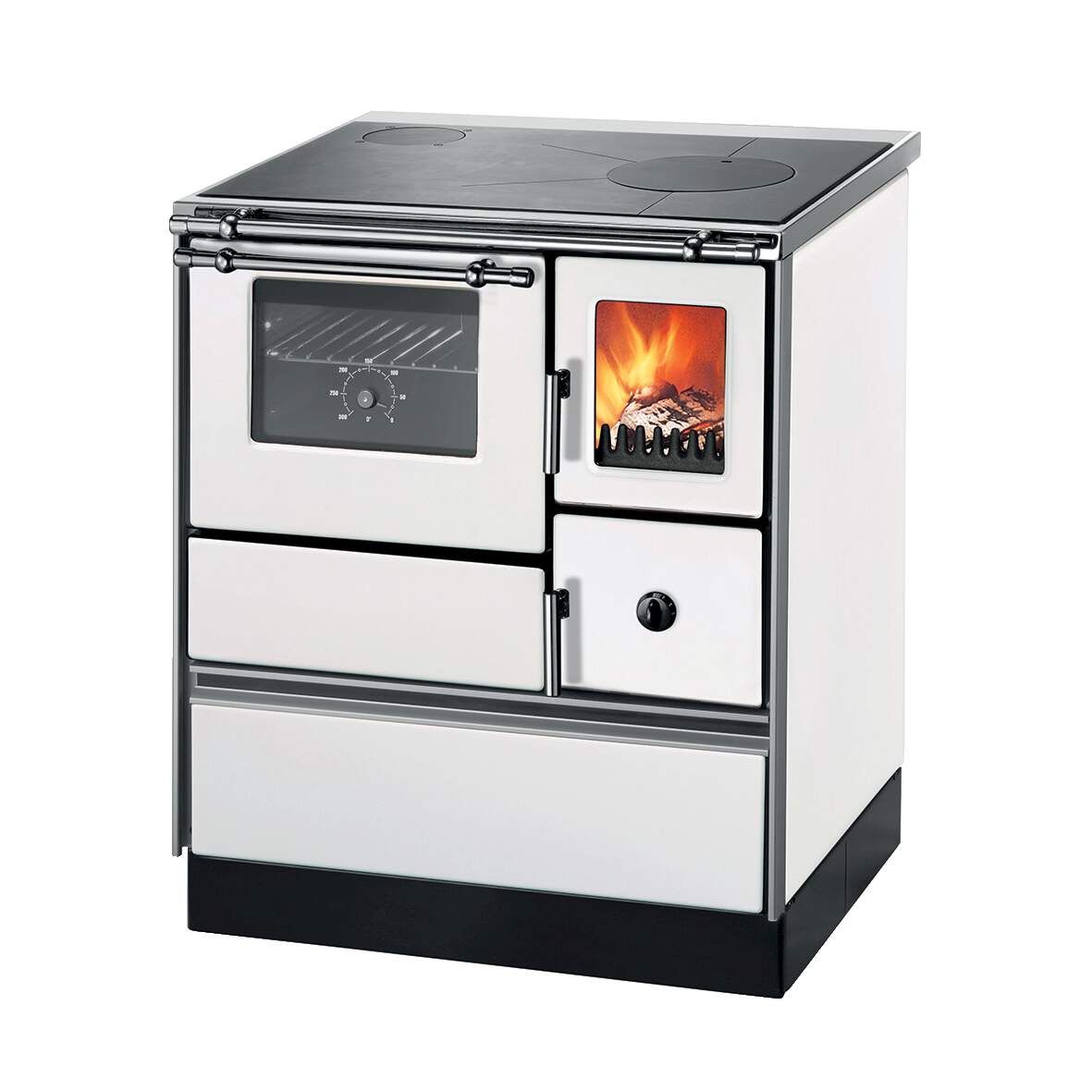WAMSLER Dauerbrandherd K176 F/A Style links weiß Stahlplatte Westmin
